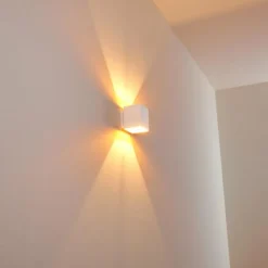 Lampes Dorées-hofstein Applique murale Laforsen Or, Blanc, 1 lumière