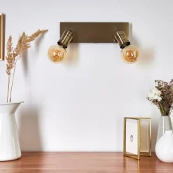 Lampes Dorées-hofstein Applique murale Lagunita Or, 2 lumières