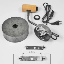 Lampes Industrielles-hofstein Applique murale Lakewood Gris, 1 lumière