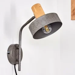 Lampes Industrielles-hofstein Applique murale Lakewood Gris, 1 lumière