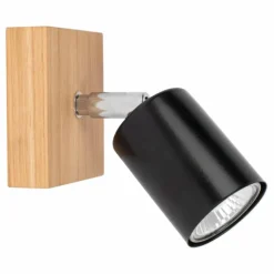 hofstein Applique murale Languileo Bois clair, 1 lumière