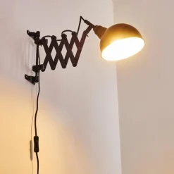 hofstein Applique murale Lasano Noir, 1 lumière