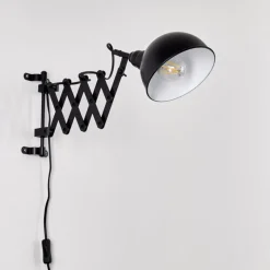 hofstein Applique murale Lasano Noir, 1 lumière