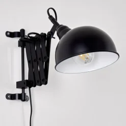 hofstein Applique murale Lasano Noir, 1 lumière