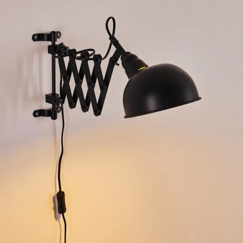 hofstein Applique murale Lasano Noir, 1 lumière