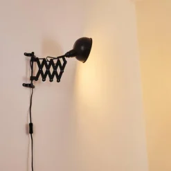 hofstein Applique murale Lasano Noir, 1 lumière