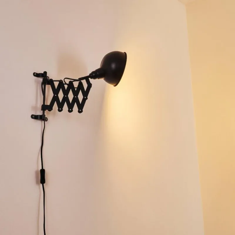 hofstein Applique murale Lasano Noir, 1 lumière