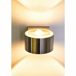 Luminaires LCD Applique murale LCD Fehmarn Acier inoxydable, 1 lumière