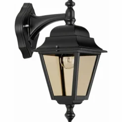 Luminaires Rustiques-Luminaires LCD Applique murale LCD Lennestadt Noir, 1 lumière