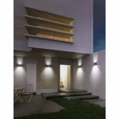 Luminaires LCD Applique murale LCD Typ 5026 LED Acier inoxydable, 2 lumières