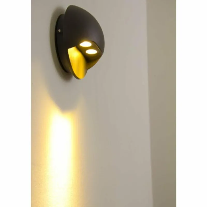 Luminaires Globo Lighting Applique murale LED d'extérieur Globo ELARA Gris, 2 lumières