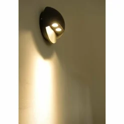 Luminaires Globo Lighting Applique murale LED d'extérieur Globo ELARA Gris, 2 lumières