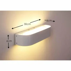 Luminaires Trio Applique murale LED Trio Blanc, 2 lumières