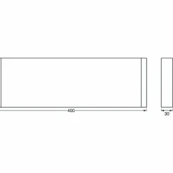 Luminaires Ledvance Applique murale LEDVANCE LINEAR SHELF Blanc, 1 lumière* Éclairage Led