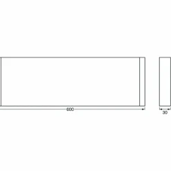 Luminaires Ledvance Applique murale LEDVANCE LINEAR SHELF Blanc, 1 lumière* Éclairage Led