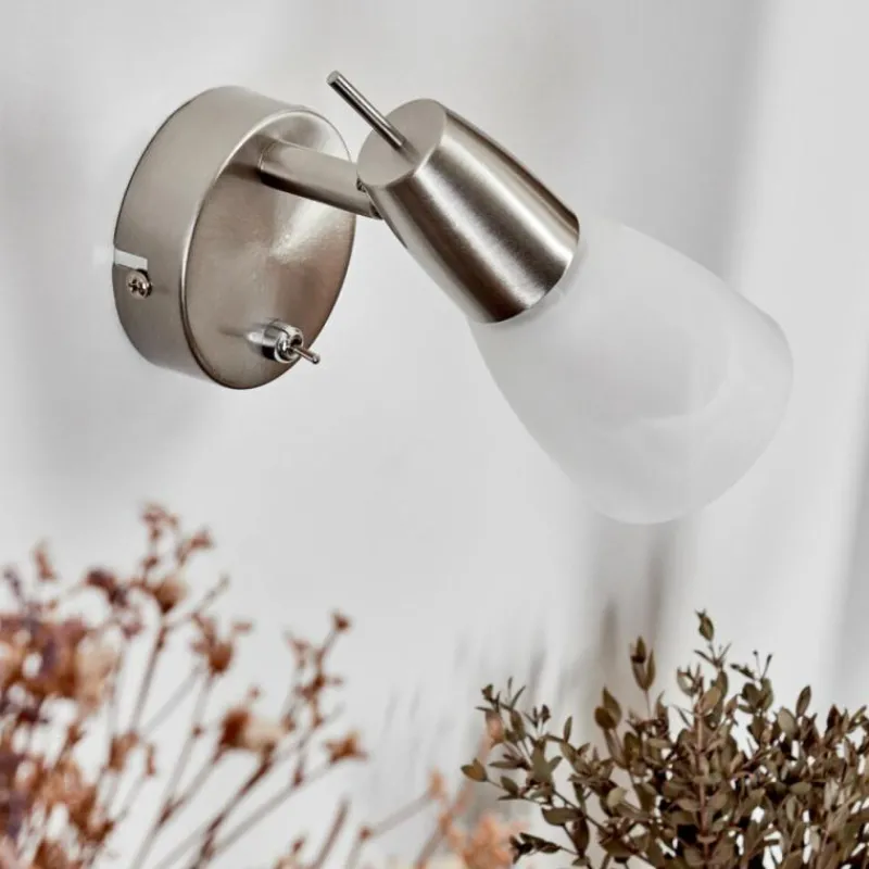 hofstein Applique murale Lejsta LED Nickel mat, 1 lumière