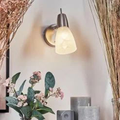 hofstein Applique murale Lejsta LED Nickel mat, 1 lumière