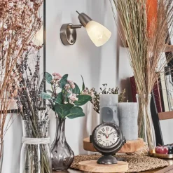 hofstein Applique murale Lejsta LED Nickel mat, 1 lumière