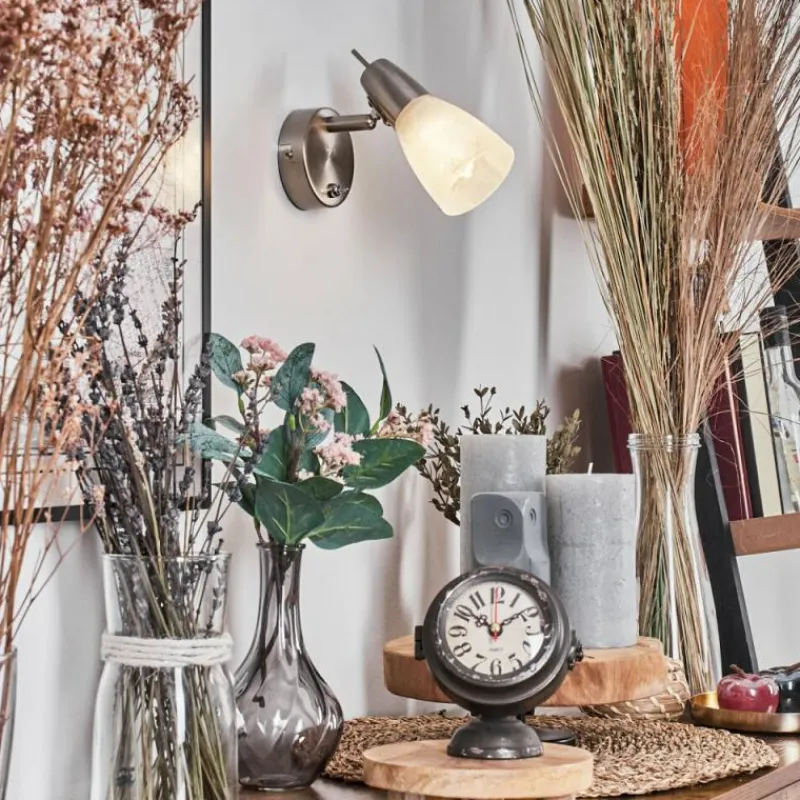 hofstein Applique murale Lejsta LED Nickel mat, 1 lumière