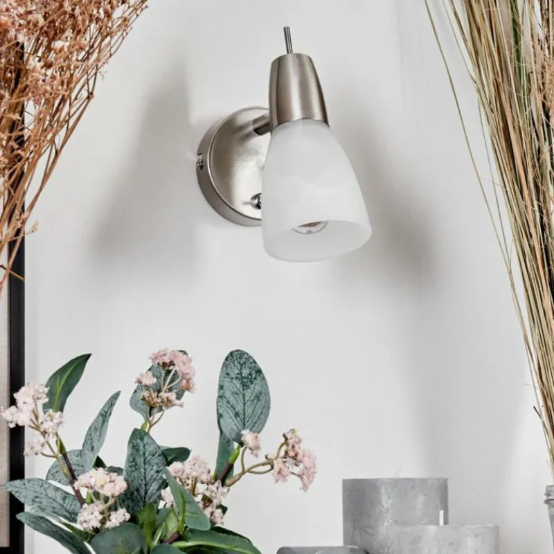 hofstein Applique murale Lejsta LED Nickel mat, 1 lumière