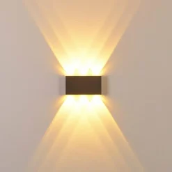 hofstein Applique murale Lente LED Aluminium, 6 lumières