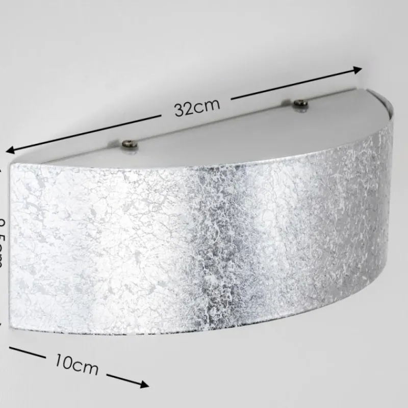 hofstein Applique murale Lesina L Argenté, 2 lumières