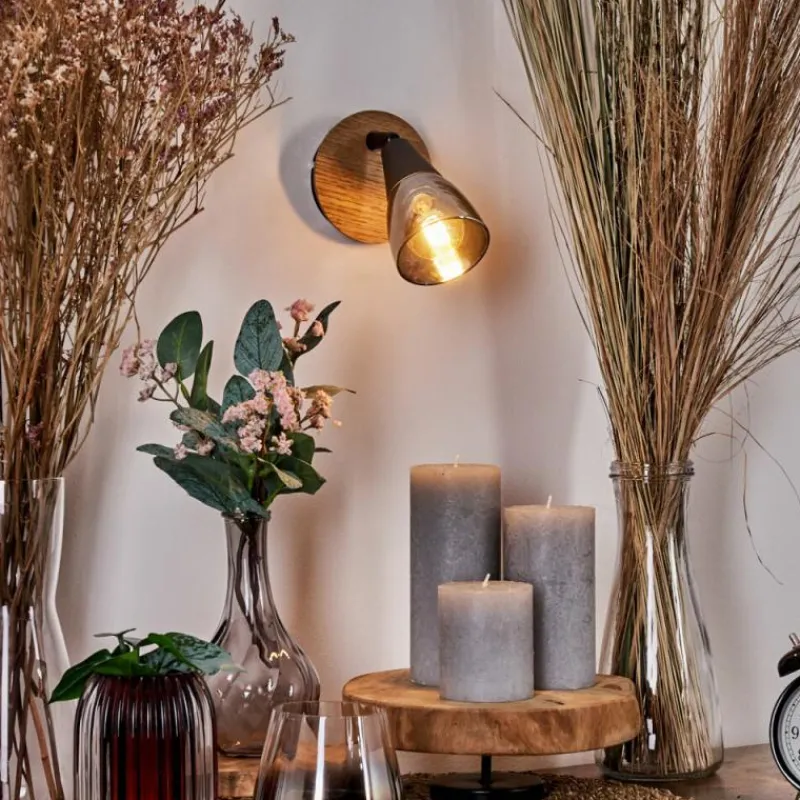 hofstein Applique murale Leteque Écru, Noir, 1 lumière