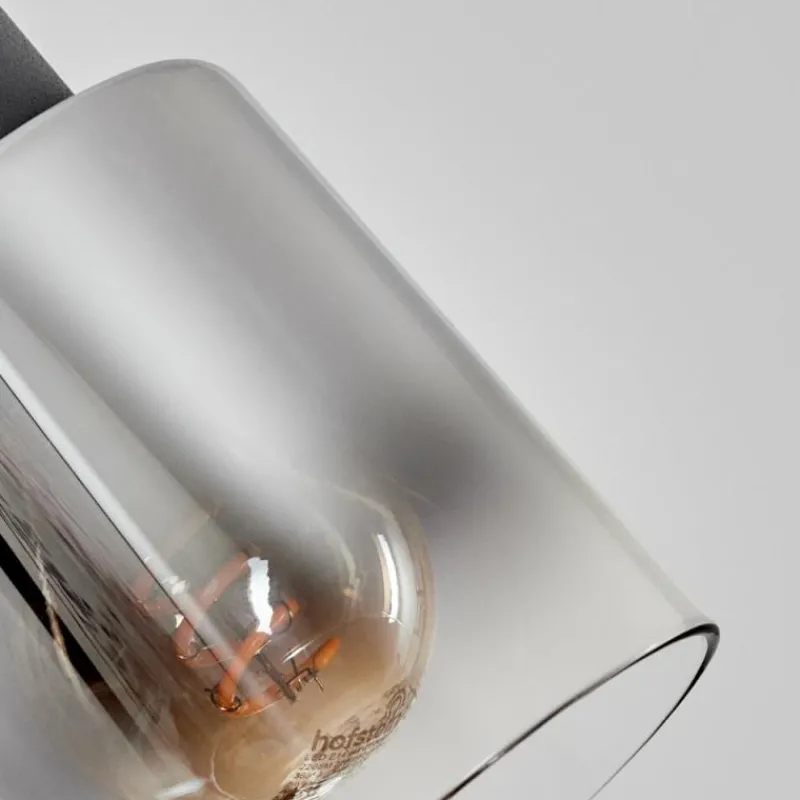 hofstein Applique murale Leteque Noir, 1 lumière