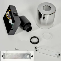 hofstein Applique murale Leteque Noir, 1 lumière