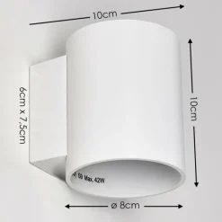 hofstein Applique murale Letsbo Blanc, 1 lumière