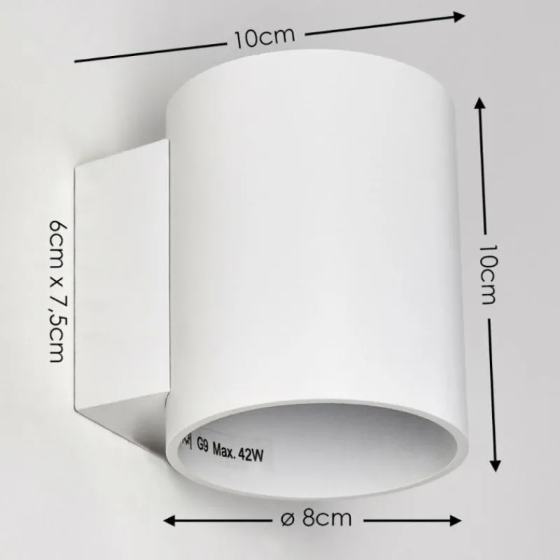 hofstein Applique murale Letsbo Blanc, 1 lumière