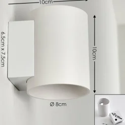 hofstein Applique murale Letsbo Blanc, 1 lumière