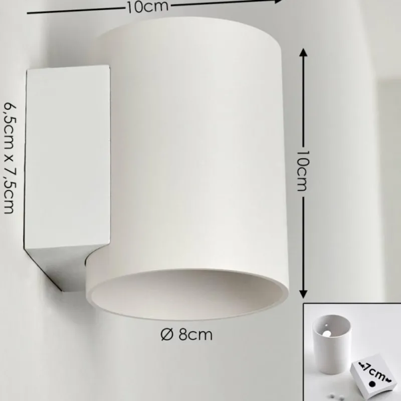 hofstein Applique murale Letsbo Blanc, 1 lumière