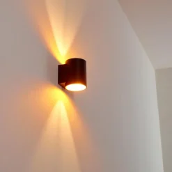 Lampes Dorées-hofstein Applique murale Letsbo Noir doré, 1 lumière