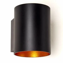 Lampes Dorées-hofstein Applique murale Letsbo Noir doré, 1 lumière