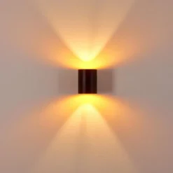 Lampes Dorées-hofstein Applique murale Letsbo Noir doré, 1 lumière