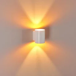 Lampes Dorées-hofstein Applique murale Letsbo Or, Blanc, 1 lumière