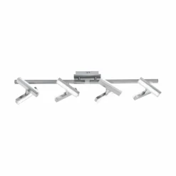 Luminaires Leuchten Direkt Applique murale Leuchten Direkt Rico LED Nickel mat, 8 lumières* Éclairage Led