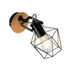 Lampes Industrielles-Luminaires Leuchten Direkt Applique murale Leuchten-Direkt JARO Bois clair, 1 lumière