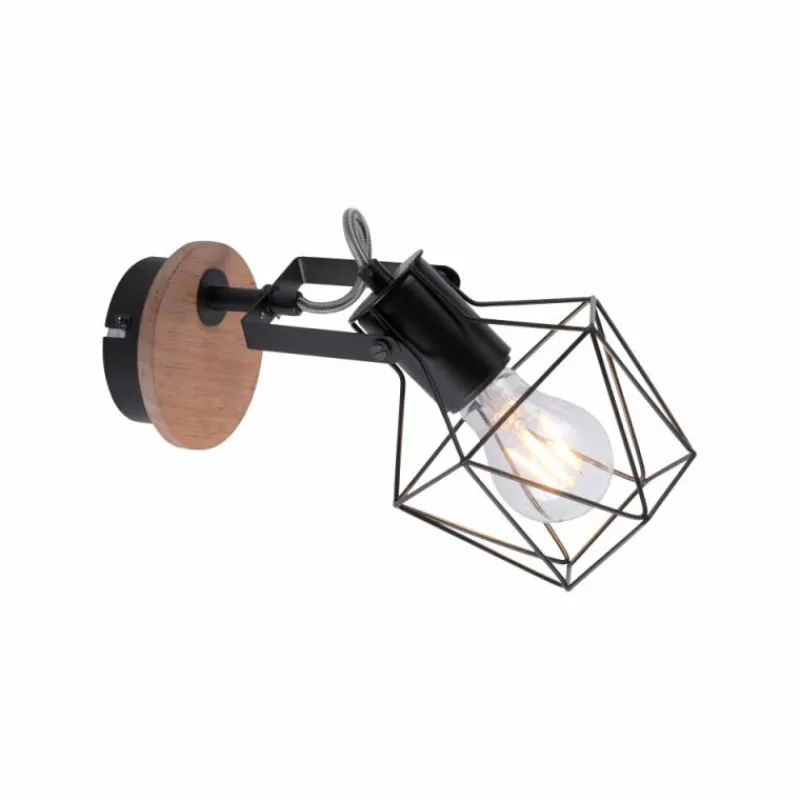 Lampes Industrielles-Luminaires Leuchten Direkt Applique murale Leuchten-Direkt JARO Bois clair, 1 lumière