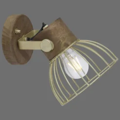 Lampes En Bois-Luminaires Leuchten Direkt Applique murale Leuchten-Direkt ALAMI Bois foncé, 1 lumière