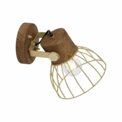 Lampes En Bois-Luminaires Leuchten Direkt Applique murale Leuchten-Direkt ALAMI Bois foncé, 1 lumière