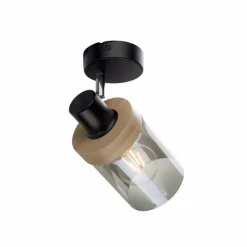 Suspension Verre Fumé-Luminaires Leuchten Direkt Applique murale Leuchten-Direkt PASQUAL Noir, 1 lumière