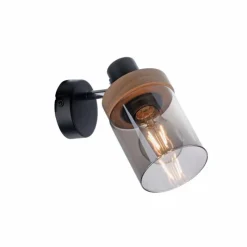 Suspension Verre Fumé-Luminaires Leuchten Direkt Applique murale Leuchten-Direkt PASQUAL Noir, 1 lumière