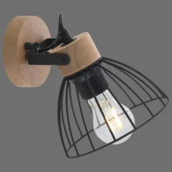 Lampes En Bois-Luminaires Leuchten Direkt Applique murale Leuchten-Direkt LAMI Écru, 1 lumière