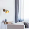 Lampes En Bois-Luminaires Leuchten Direkt Applique murale Leuchten-Direkt SAMIA Bois foncé, 1 lumière