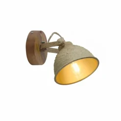 Lampes En Bois-Luminaires Leuchten Direkt Applique murale Leuchten-Direkt SAMIA Bois foncé, 1 lumière