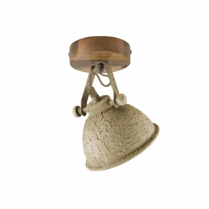 Lampes En Bois-Luminaires Leuchten Direkt Applique murale Leuchten-Direkt SAMIA Bois foncé, 1 lumière