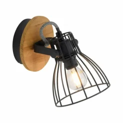 Lampes Vintages & Rétros-Luminaires Leuchten Direkt Applique murale Leuchten-Direkt TARO Écru, Noir, 1 lumière