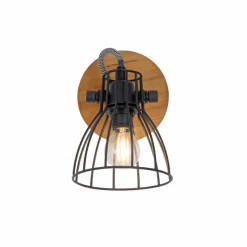 Lampes Vintages & Rétros-Luminaires Leuchten Direkt Applique murale Leuchten-Direkt TARO Écru, Noir, 1 lumière